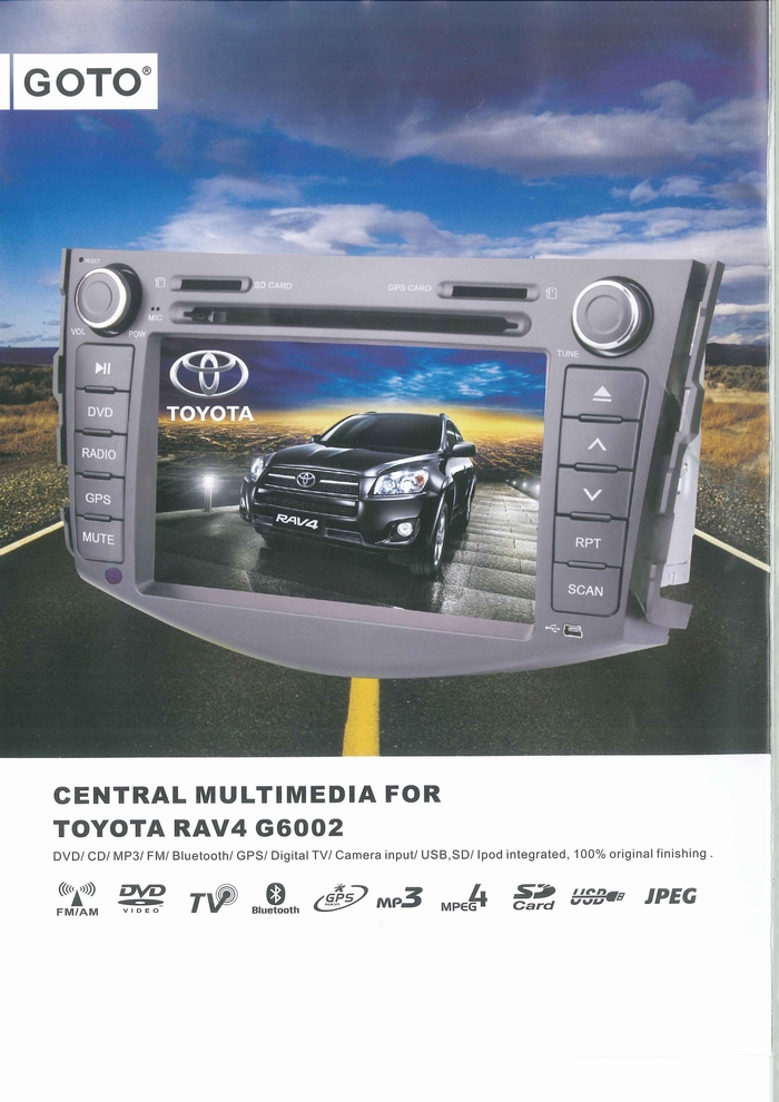 CAR MULTIMEDIA PLAYER PRODUCT CATALOGUE G6002