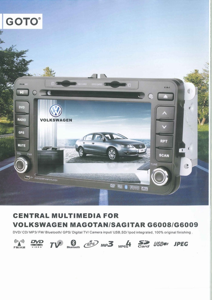 CAR MULTIMEDIA PLAYER PRODUCT CATALOGUE G6008/6009